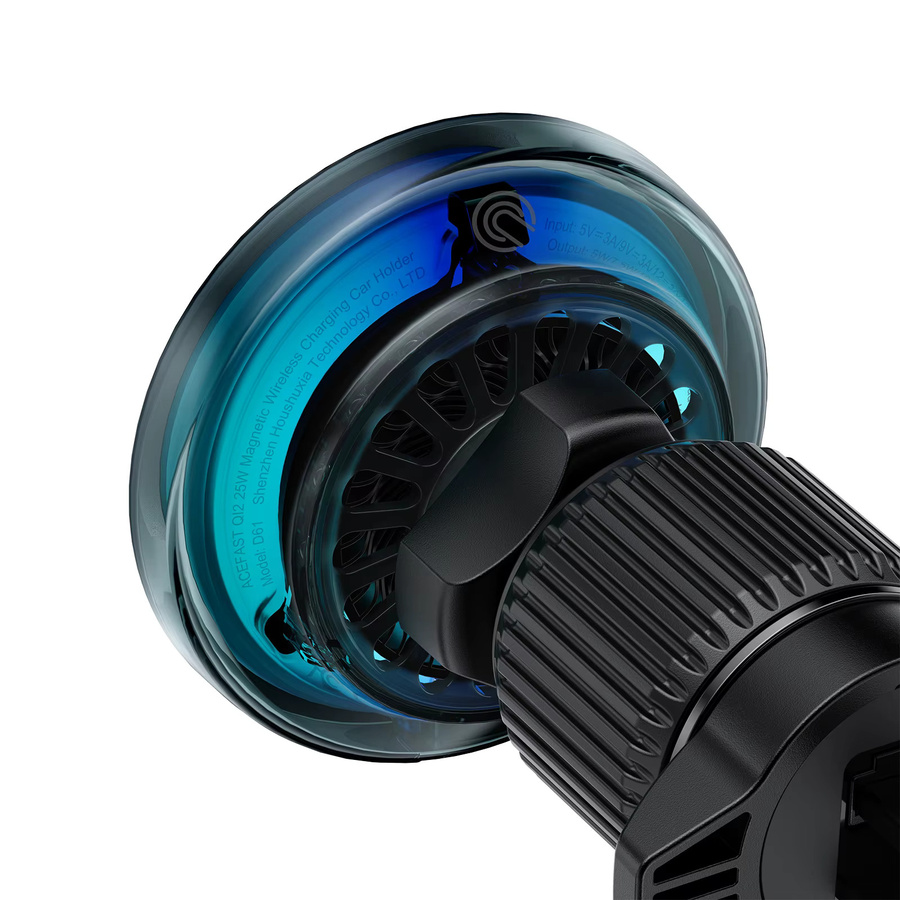 ACEFAST Qi2 25 W Magnetische Drahtlose Schnelle Lade Auto Halterung für iPhone 16 17 Pro Max und Samsung, Air Vent Clip, Schwarz - Bild 3