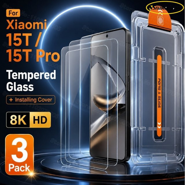 3er-Pack Ultra-Klare Gehärtete Glas-Displayschutzfolie für Xiaomi 17, 17T Pro, 17 Pro Max, 17 Ultra, 15 Pro und 15T in Transparent - Bild 1