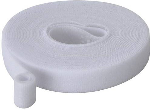 TRU COMPONENTS Klettband zum Bündeln in Weiß, Länge: 5 m, Breite: 15 mm - Bild 1