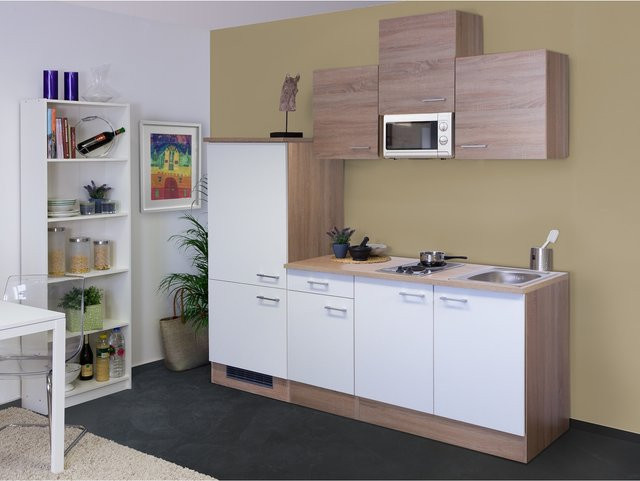 Flex-Well Küchenzeile Samoa G-210-1602-000 mit Einbaufunktion und Innenschubladen, Breite: 210 cm - Bild 1