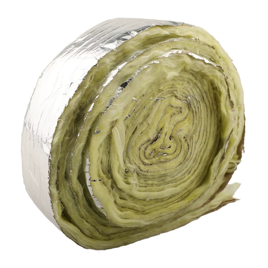 LEENKEA Fiberglas-Rohrisolierung mit Isolierfolie in Silber, 10 m Länge - Bild 2
