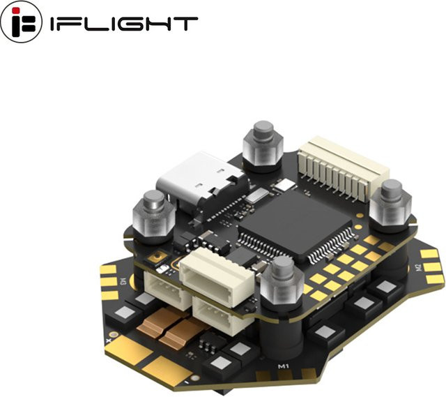 IFlight Borg F7 Mini Stack Flugcontroller und 60A ESC in Schwarz für FPV-Rennzubehör - Bild 1