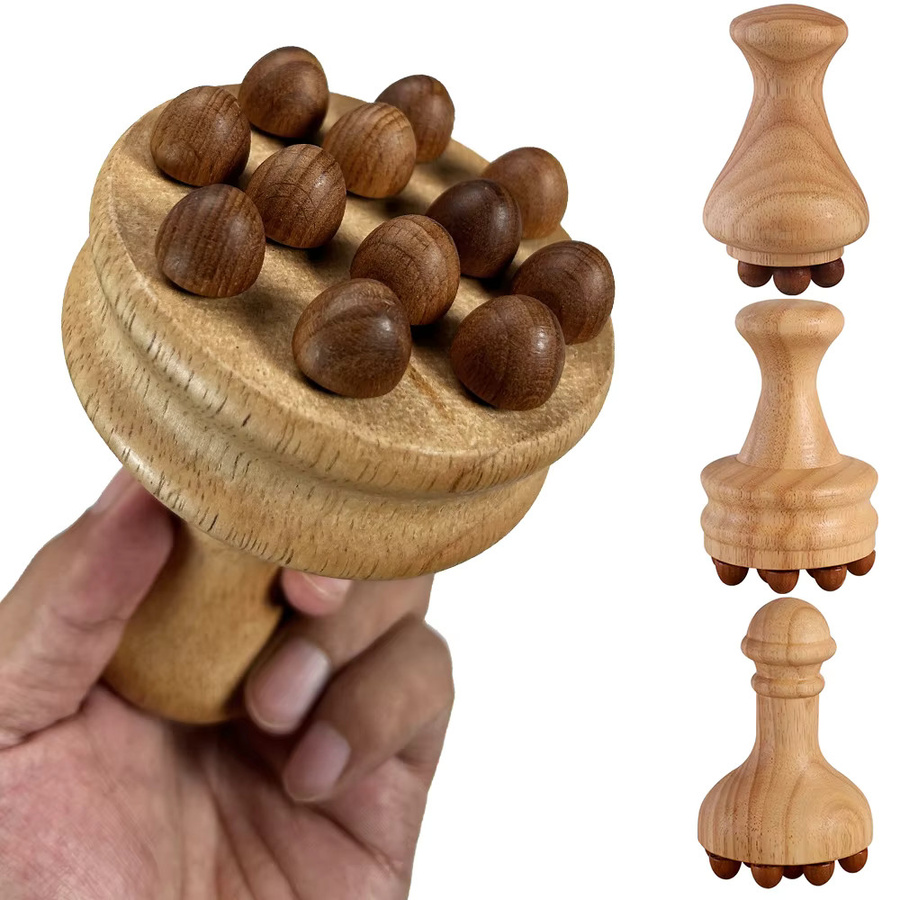 YQQGD Holz Massagewerkzeug, Anti-Cellulite Massagegerät, Unisex - Bild 2