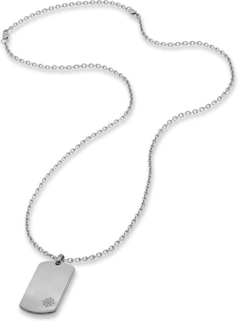 Save Brave Halskette Edelstahl, Silber, Herren, 50 cm - Bild 1