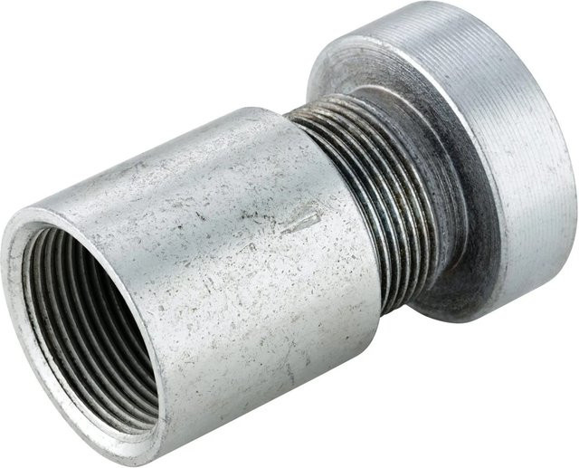 Schlagkopf mit Muffe Floraworld aus verzinktem Stahl in Silber, AG 41,9 mm (R 1 1/4) und IG 38,9 mm (Rp 1 1/4) - Bild 1