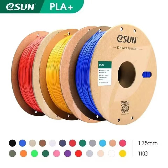 ESUN PLA+ 3D-Drucker-Filament Blau, 1,75 mm, 1 kg Spule - Bild 1