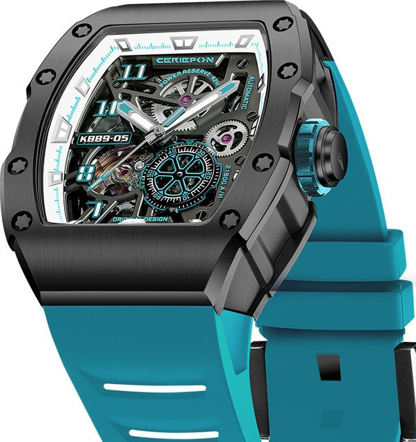 Pagani Designs Armbanduhr Automatik, Edelstahl, Blau, Herren - Bild 1