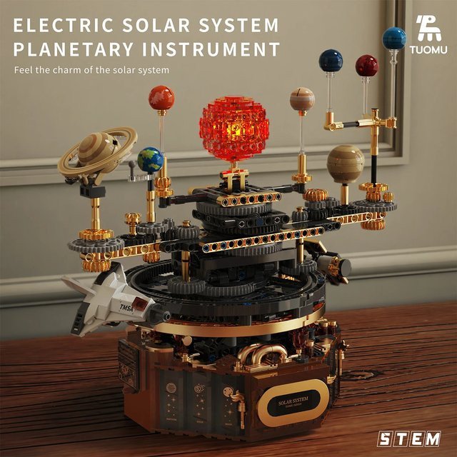 FUNXINEE Mechanischer Weltraum-Sonnensystem-Baukasten, 1098 Teile, ab 8 Jahren - Bild 1
