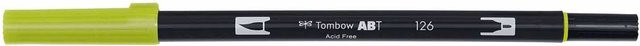 Tombow ABT Dual Brush Pen Light Olive 126 in Grün - Bild 1
