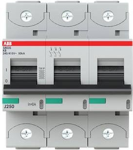ABB S803S-K8 Leitungsschutzschalter 8A 400V grau - Bild 1