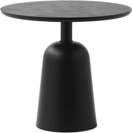Normann Copenhagen Turn Couchtisch Schwarz mit drehbarer Platte und höhenverstellbarer Tischplatte, Höhe: 66,5 cm - Bild 1