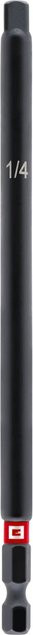 Einhell Steckschlüssel-Adapter Impact 1/4 Zoll mit 6 mm Bitaufnahme in Schwarz - Bild 1