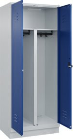 C+P PSA Doppel-Spind Classic PLUS mit Sockel, 2 Abteile, Sicherheits-Drehriegel, B/T/H: 80 x 50 x 195 cm - Bild 1