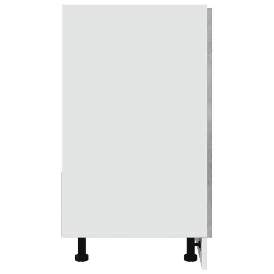 vidaXL Spülenunterschrank Lyon in Betongrau mit moderner Betonoptik, B/T/H: 80 x 46 x 81,5 cm - Bild 3