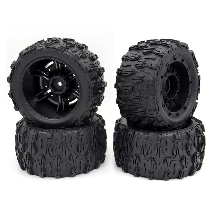 ZD RACING MT-16 Räder Reifen, 4-teiliges Set, 1:16, 85mm, 12mm Hex, Schwarz - Bild 1