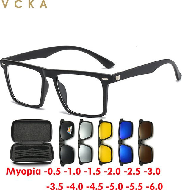 Vcka Korrektionsbrille, quadratisch, Vollrand, Kunststoff, Schwarz, Unisex - Bild 1