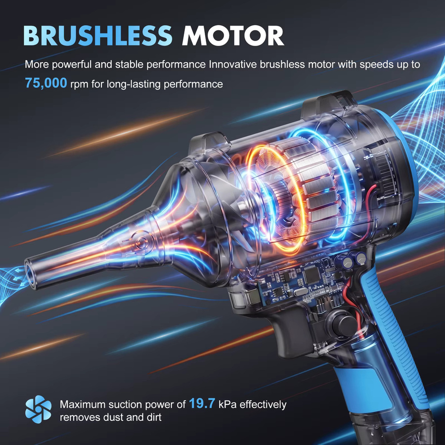 Makita LXT Kabelloser Staubbläser für 18V Akku, Elektrischer Turbo-Jet Luftbläser in Schwarz - Bild 3