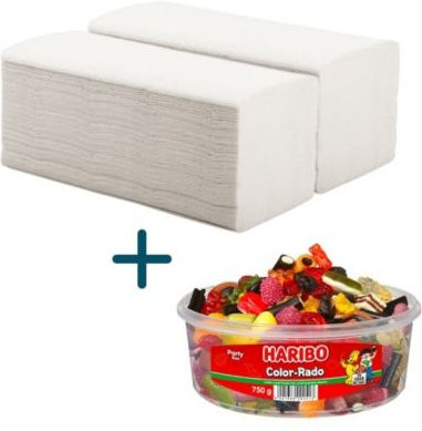 Schäfer Shop Pure Falthandtücher, 2-lagig, weiß, 6400 Blatt - Bild 1