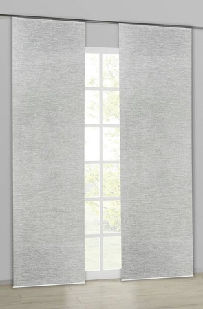 POCOline Schiebevorhang Essential halbtransparent grau B: 60 cm, H: 245 cm
