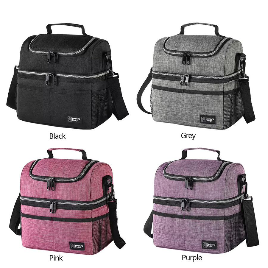 Isolierte Thermo-Lunchtasche von MOJOYCE in Pink für Arbeit, Camping und Outdoor-Picknick - Bild 2