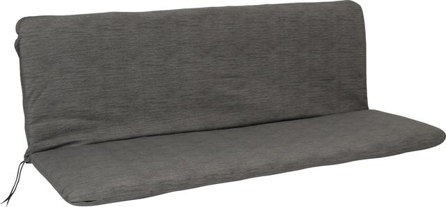 DEGAMO Auflage ARIZONA für 3-Sitzer Bank, anthrazit, waschbarer Bezug aus Baumwolle und Polyester, B: 138 cm - Bild 1