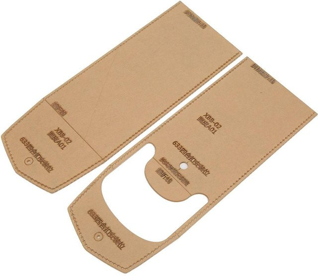 GoolRC Acryl Stiftetasche Vorlage für DIY Leder-Stiftemäppchen in Braun und Transparent - Bild 1