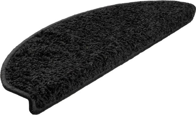 vidaXL Stufenmatten 10er Set Schwarz, selbstklebend und rutschfest, B: 65 cm, H: 4 cm, T: 21 cm - Bild 1