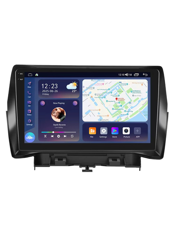 Podofo 9-Zoll Android Autoradio für Ford Kuga (Escape) 2013-2019 mit CarPlay, GPS, WiFi, Bluetooth und AI Sprachsteuerung in Schwarz - Bild 7