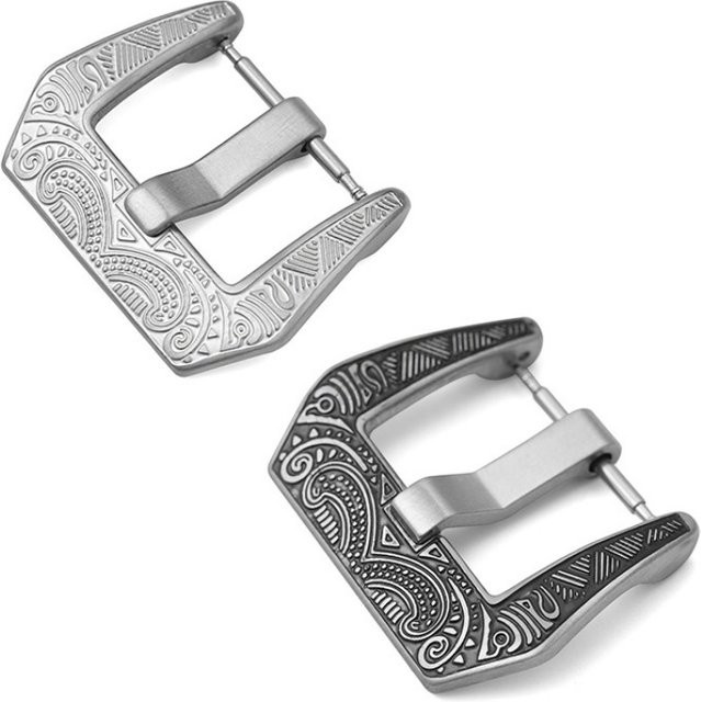 Zhangeer Uhrenschließe Edelstahl, Vintage, Silber, Unisex - Bild 1