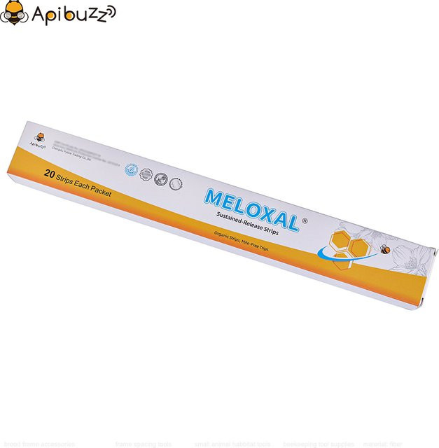 Apibuzz Meloxalstreifen aus Oxalsäure zur Varroa-Bekämpfung in der Imkerei, Weiß - Bild 1