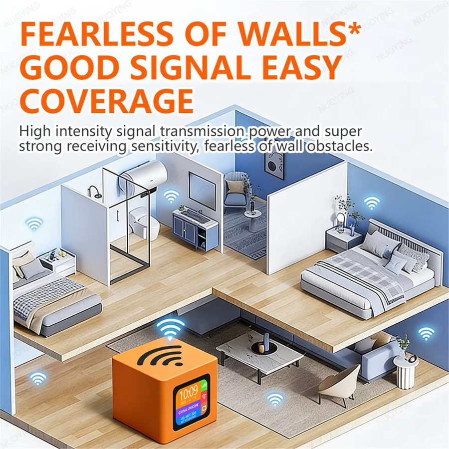 NUOYING Hochleistungs 4G WiFi 6 Router mit SIM-Karte für Heim und Büro in Orange - Bild 3