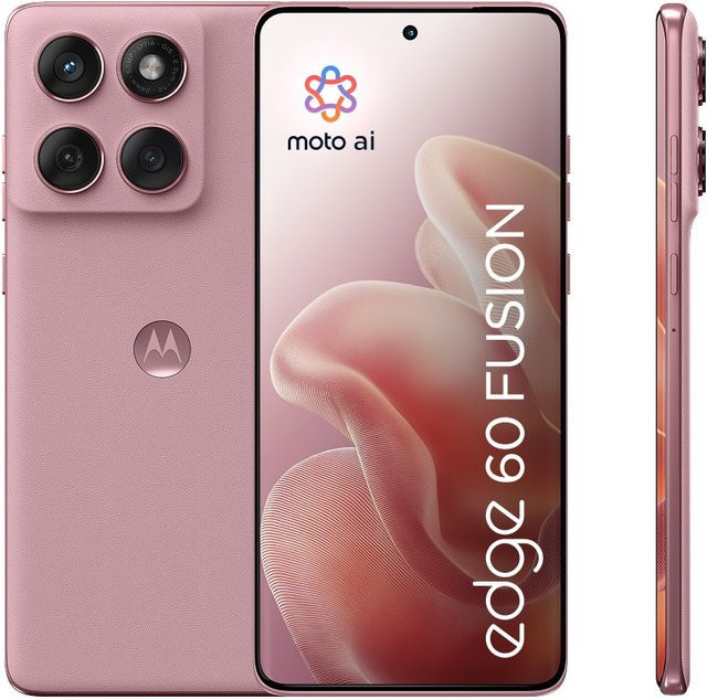 Motorola edge 60 fusion Smartphone PANTONE Zephyr Blue Pink mit 256 GB Speicher und 6,67 Zoll Display - Bild 1