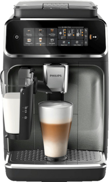 Philips 3300 EP3349/70 LatteGo Kaffeevollautomat in Schwarz mit Touch-Display und Heißwasserfunktion - Bild 1