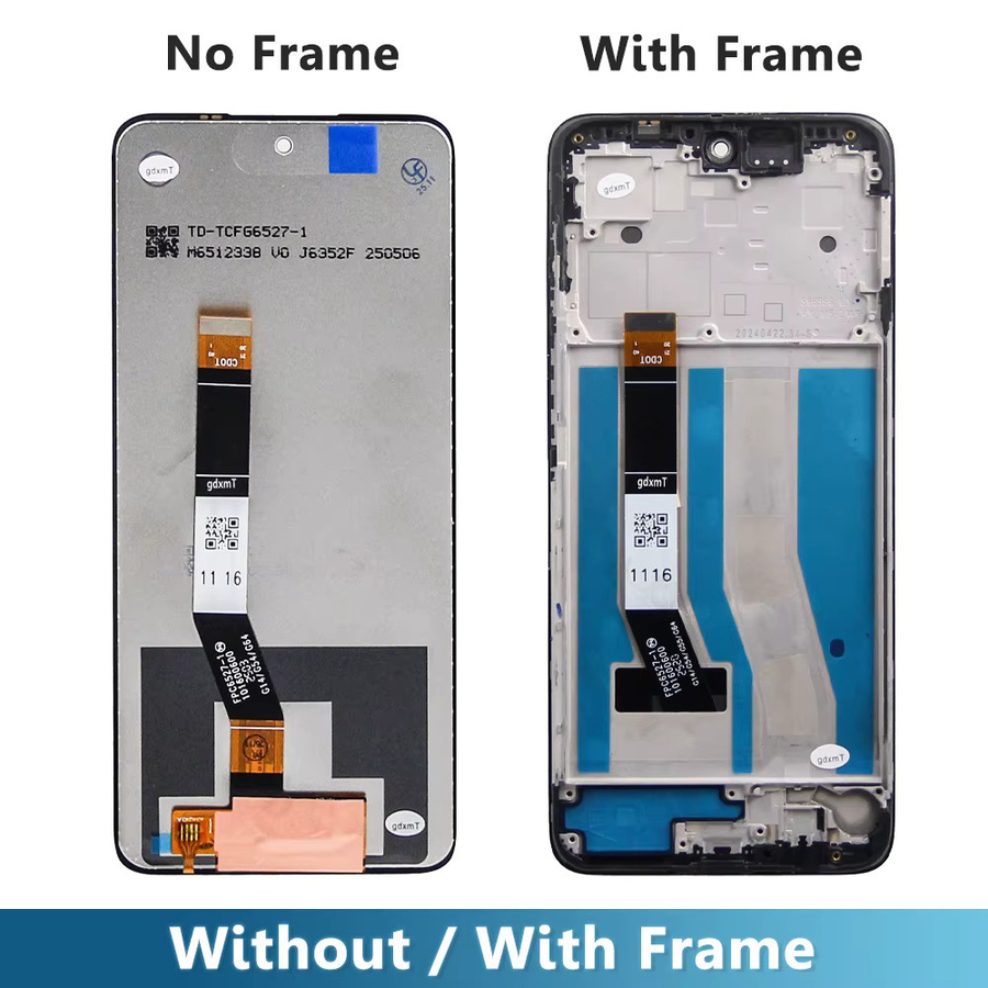 Motorola Moto G54 LCD Display Touchscreen Rahmen Digitizer Vollversammlung in Schwarz für XT2343 XT2343-1-2-5 - Bild 3