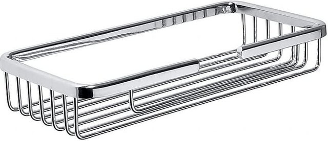 Brillantbad BYTRO Seifenkorb aus Messing in Chrom poliert, Farbe: Silber, B/T/H: 10,0 x 3,0 x 3,0 cm, Wandmontage zum Bohren - Bild 1
