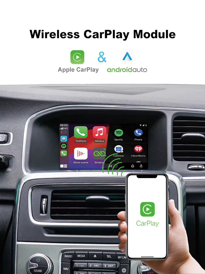 Sazy Auto Drahtloses CarPlay und Android Auto Modul für Volvo XC60 S60 V40 V60 XC90 S90 mit Airplay und Mirror Link - Bild 5