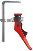 Bessey Ganzstahl-Tischzwinge GTRH 160/60 GTR16S6H mit Hebelgriff in Silber und Rot - Bild 1