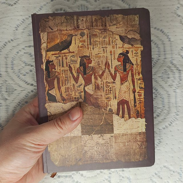 Notizbuch mit antiken ägyptischen Kunstillustrationen im Retro-Design, Hardcover-Tagebuch mit leeren Seiten - Bild 1