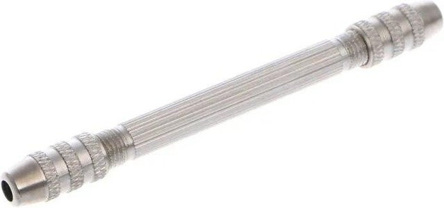 NATAWA Doppelendiger Pin Vise DIY Handbohrer mit Spannzangenbohrer in Weiß und Silber - Bild 1