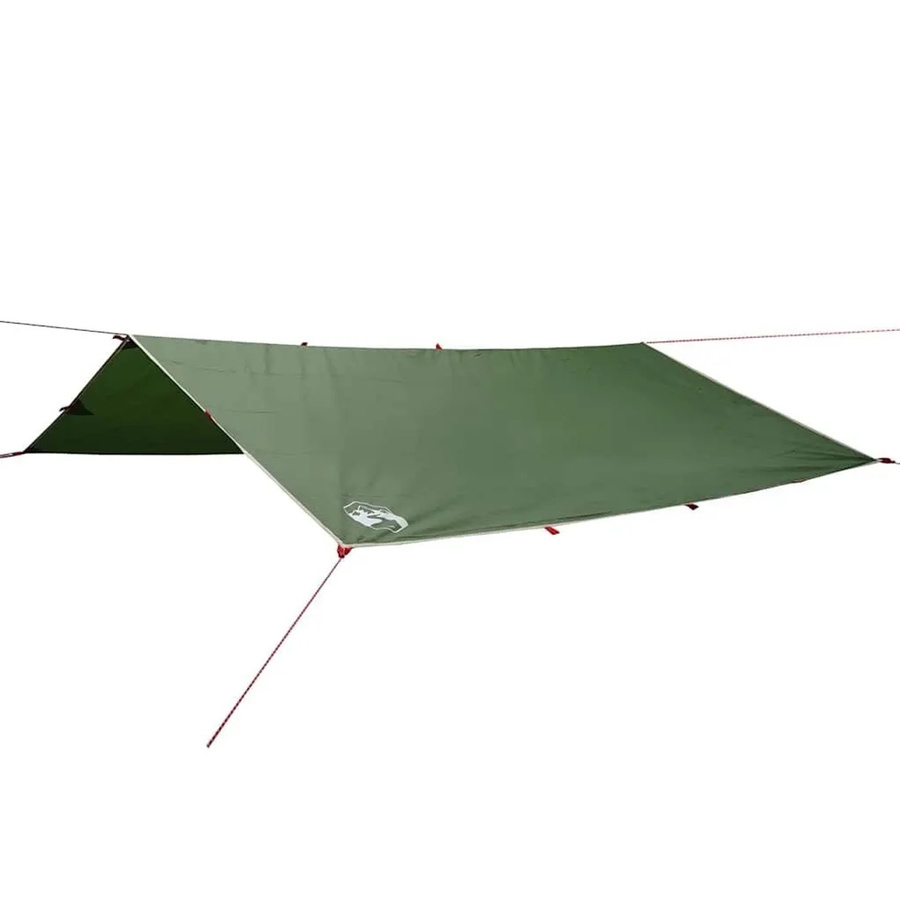 vidaXL Tarp aus Polyester, Grün, Wasserdicht, B/T: 360 x 294 cm - Bild 2