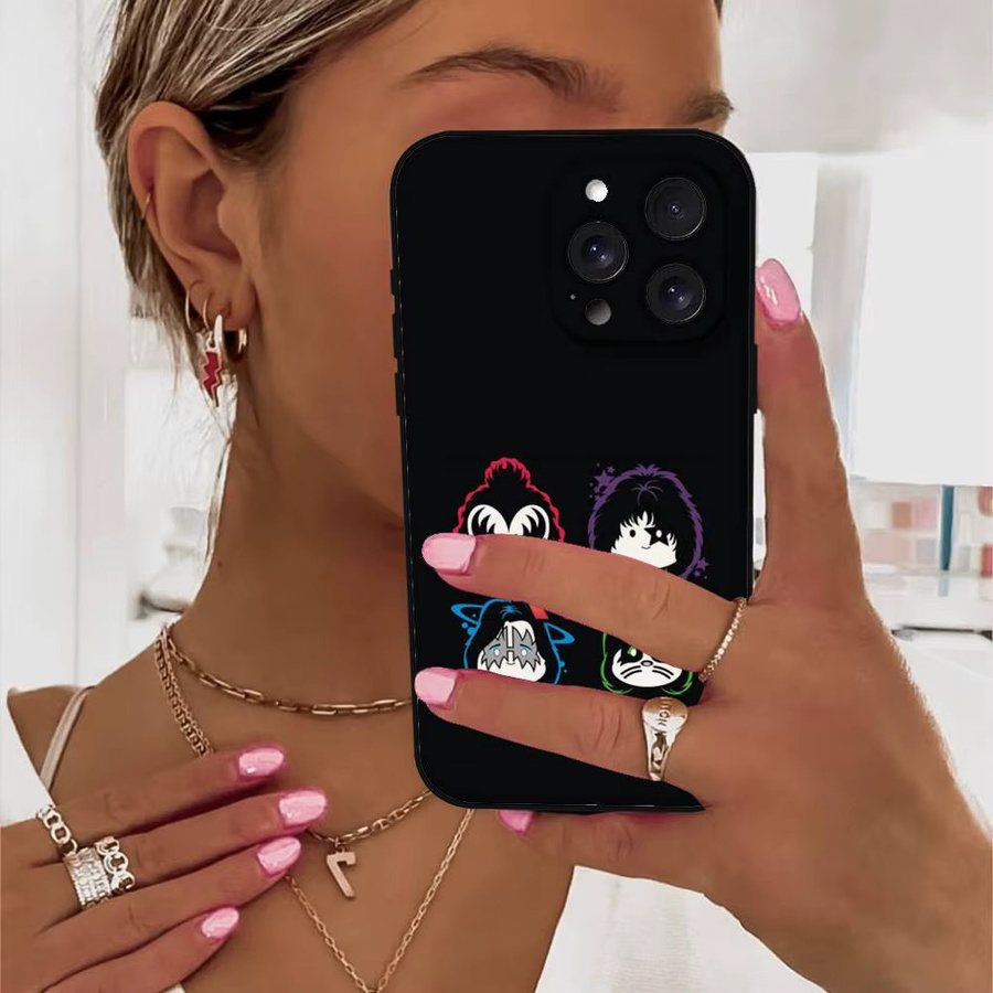 Mesuca Gene Simmons K-Kiss Band Handyhülle für iPhone in Schwarz - Bild 5