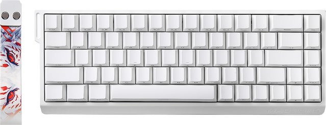 YUNZII X MADLIONS MAD68 HE Weiße Magnetische Gaming-Tastatur mit Hall-Effekt, 65% Kabelgebunden, 8K Polling Rate und einstellbarer Auslösezeit - Bild 1