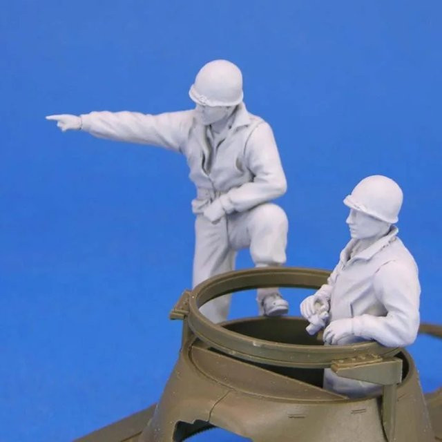 BAANFU US M8 Greyhound Crew-Set, Modellbausatz, Maßstab 1:35, unmontiert, unbemalt - Bild 1