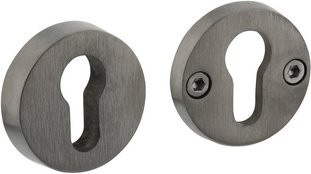 Intersteel Schutzrosette aus Edelstahl in Silber, rund, Durchmesser: 5,2 cm, Höhe: 1,2 cm, für M6 Bolzen - Bild 1