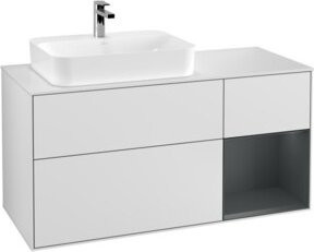 V&B Waschtischunterschrank Finion in Weiß lackiert, Breite: 120 cm, Tiefe: 50,1 cm - Bild 1