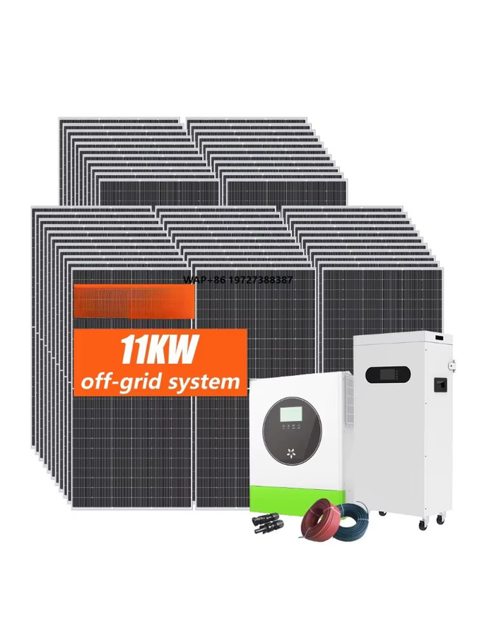 Bluesun Solarenergiespeichersystem Hybrid-Off-PV-System Photovoltaikanlage Kit für Zuhause in Weiß - Bild 4