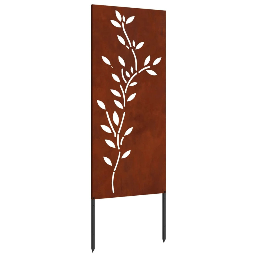 vidaXL Garten Sichtschutz Paravent aus Stahl in Rost-Optik, Farbe: Braun, B/H: 50 x 140 cm - Bild 2