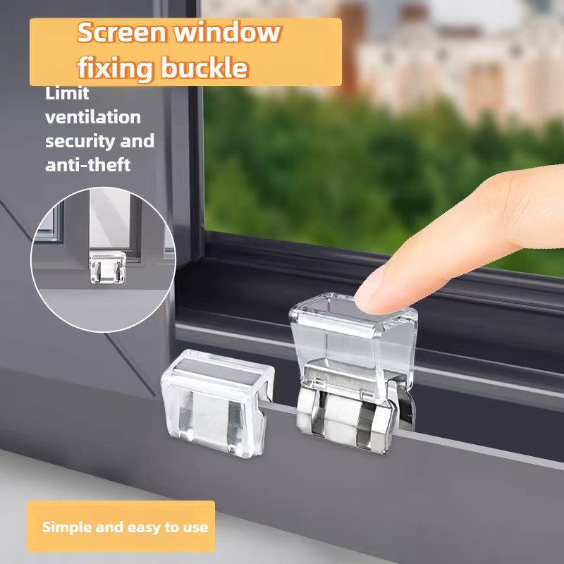 Kindersicherung Fenster- und Schiebetür-Stopper in Schwarz oder Transparent zur Diebstahlprävention und Sicherheit - Bild 4