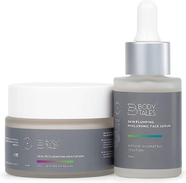 Bodytales Hyaluron-Gesichtsserum & Feuchtigkeitspflege Set, 30 ml + 50 g - Bild 1
