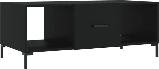 vidaXL Couchtisch Schwarz aus Holzwerkstoff und Eisen, B/T/H: 102 x 50 x 40 cm - Bild 1